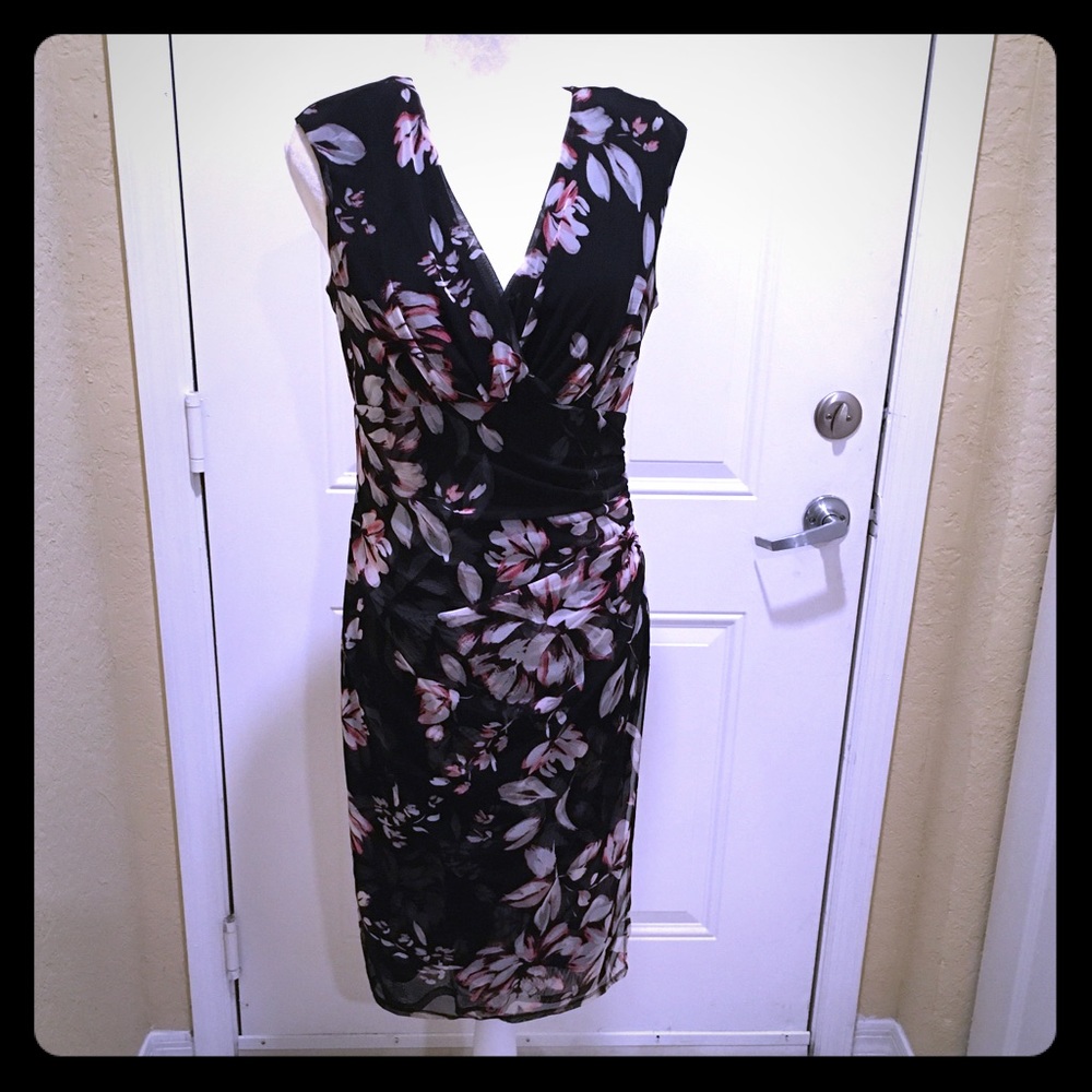 Floral anytime sleeveless midi dress